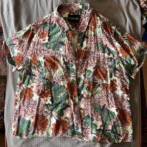 Wildfang Floral Everyday Camp Button Up Shirt